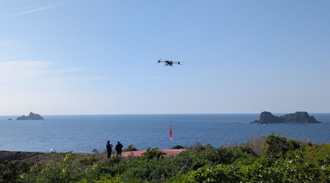 Conducting maritime drone deliveries in Columbretes